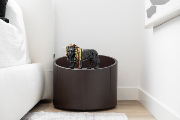 Geneva Modern Brown Oak Nightstand