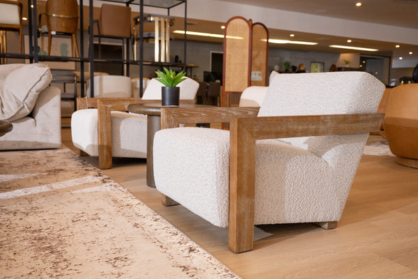 Modrest Rosen Modern Beige Fabric & Grey Oak Accent Chair Model VGMF-L3128-BGE