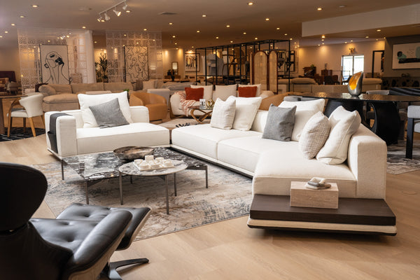 Lamod Siret Modern Ivory Fabric Modular Sectional With Coffee Table Model VGBB-HR-SOFA-IVY