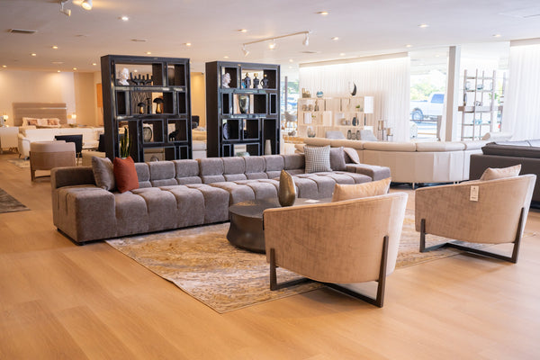 Divani Casa Rhonda Modern Grey Fabric 4 Seater Sofa Model VGAH-SF2037-GRY