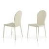 167CH White Contemporary Modern Dining Chair (Set of 2)