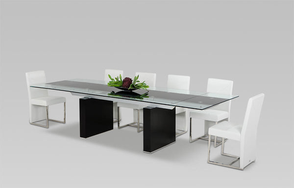 Lisbon Modern Glas Extendable Dining Table Model VGGU-328L-B