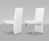 Misha Modern White Leatherette Dining Chair Model VGUN0099-1