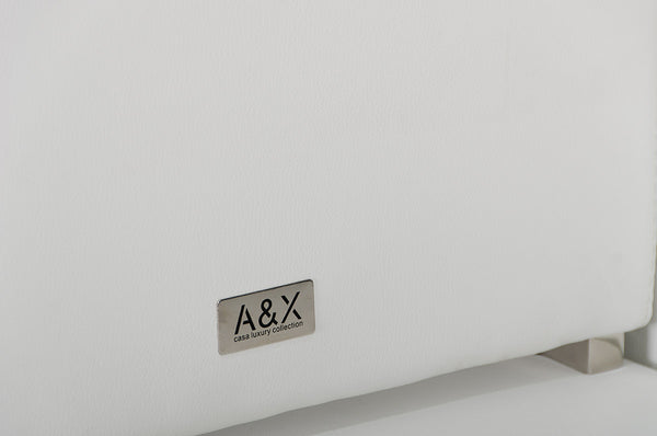 Misha Modern White Leatherette Dining Chair Model VGUN0099-1