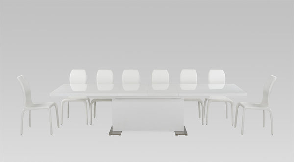 Modrest Bono "T" Modern White Extendable Dining TableModel VGGU-BONO2