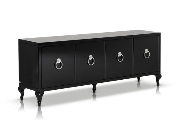 Bellagio Transitional Black Crocodile Lacquer Buffet Model VGUNRC107-240
