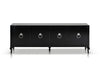 Bellagio Transitional Black Crocodile Lacquer Buffet