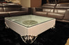 Ls538 Emma Modern White Coffee Table With Glass Top Model VGDVEMMACOFFEE