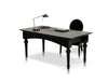 A&X Ambassador Transitional Black Crocodile Lacquer Office Desk Model VGUNAA701-180