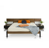 Rondo Mid Century Platform Bed With Nightstands Storage And Lights Model VGWCRONDO