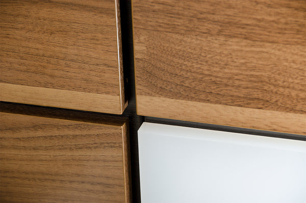 Rondo Mid Century Platform Bed With Nightstands Storage And Lights Model VGWCRONDO