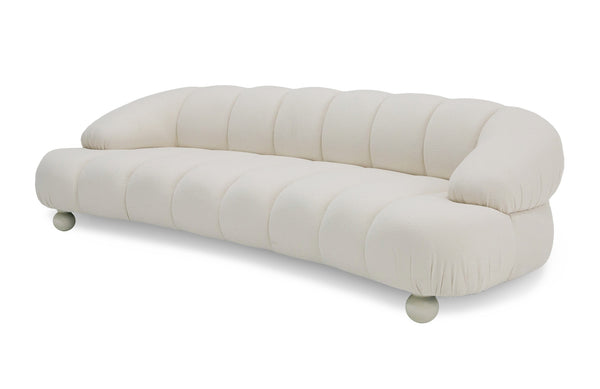 Divani Casa Duran Contemporary White Fabric 4 Seater Sofa Model VGOD-ZW-23002A-SOFA-WHT