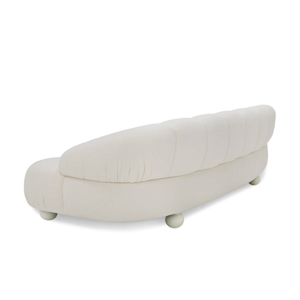 Divani Casa Duran Contemporary White Fabric 4 Seater Sofa Model VGOD-ZW-23002A-SOFA-WHT