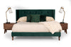Eastern King Nova Domus Durango Modern Green Fabric & Walnut Bed Model VGMABR-83-EK