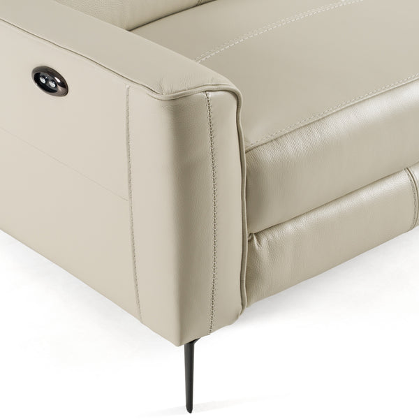 Eden Modern Grey Leather Sofa