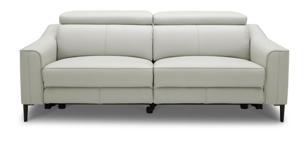 Eden Modern Grey Leather Sofa Set