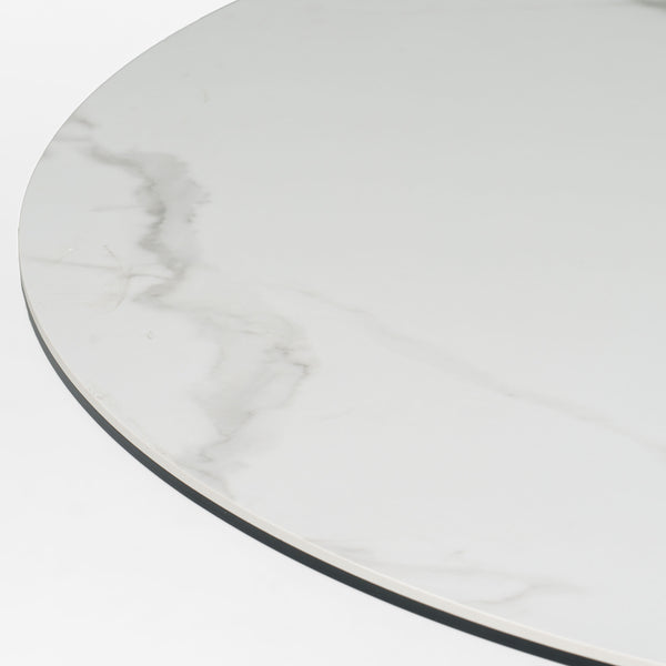 Edith Modern Round White Ceramic Dining Table