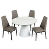 Edith Modern Round White Ceramic Dining Table