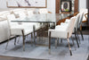 Modrest Edwin Modern Glass & Stainless Steel Dining Table Model VGVCT1828
