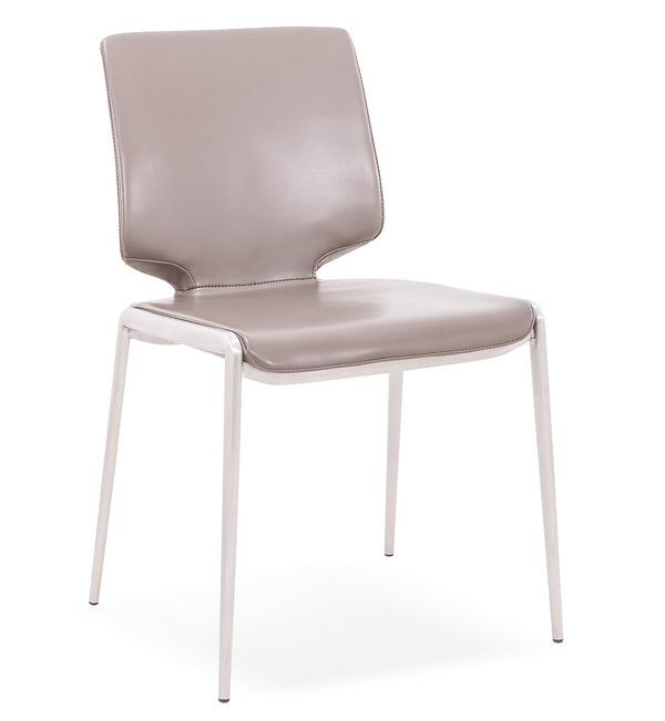 Eileen Modern Dark Grey Eco-Leather Dining Chair (Set of 2)