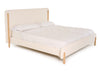Modrest Electra Modern Ivory Fabric & Rubberwood Bed Model VGHM-F4091-1-BED