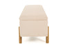 Modrest Electra Modern Ivory Fabric & Rubberwood Bench With Storage Model VGHM-F3030-IVY