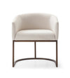 Modrest Elisa Modern Beige Velvet & Brass Dining Chair Model VGVCB8369-BG-DC