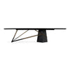 Elkhorn Glam Black Ash + Stainless Steel 126" Dining Table
