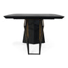Elkhorn Glam Black Ash + Stainless Steel 126" Dining Table