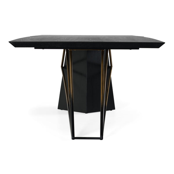 Elkhorn Glam Black Ash + Stainless Steel 126" Dining Table