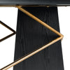 Elkhorn Glam Black Ash + Stainless Steel 126" Dining Table