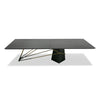 Modrest Elkhorn Glam Black Ash & Stainless Steel 126" Dining Table Model VGGMDT-1599