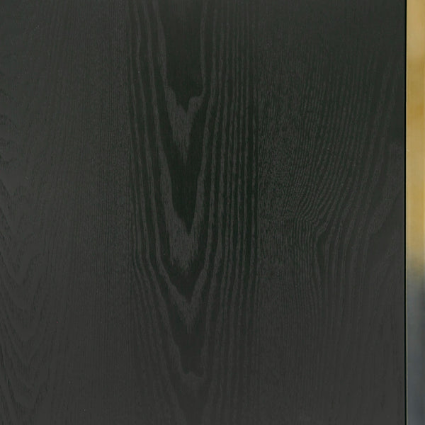 Modrest Elmira Glam Black Ash & Gradient Stainless Steel Buffet Model VGGMW-1658-BUF