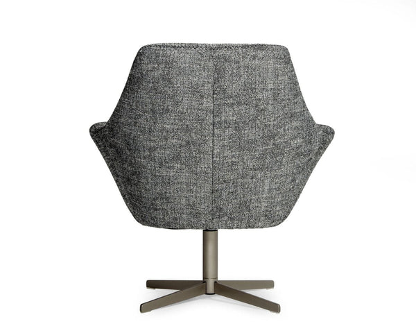 Divani Casa Elvin Modern Dark Grey Fabric Swivel Lounge Chair Model VGKKA-832-DKGRY-3