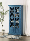 Furniture of America Zenia Denim Blue Rustic Curio Model EM-AC094BL