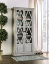 Furniture of America Zenia Weathered Gray Rustic Curio Model EM-AC094GY