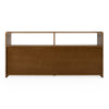 Emilio Modern Natural Burlap + Walnut Dresser