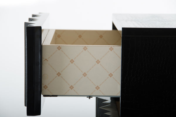 A&X Emphasis Black Crocodile Chest Model VGUNAW558-52-BLK