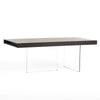 Modrest Encino Modern Timber Chocolate & Glass Dining Table Model VGCNCP1712D-200100-V36DX-P2