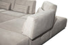 Lamod Italia Hollywood Italian Light Grey Leather Laf Chaise Sectional Sofa Model VGCC-HOLLYWOOD-GREY-LAF-SECT