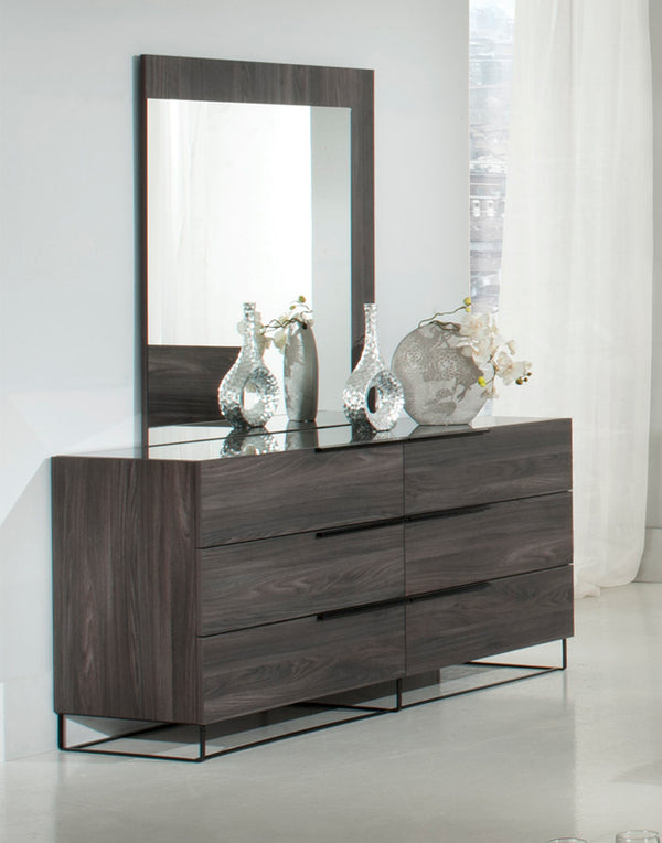 Nova Domus Enzo Italian Modern Grey Oak Mirror Model VGACENZO-MIR