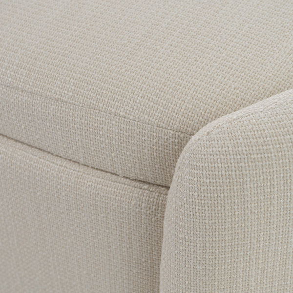 Modrest Erin Modern Cream Fabric Storage Ottoman Bench Model VGRH-RHT-722-CRM