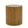 Modrest Espana Modern Walnut Round End Table Model VGGMET-1611V-ET