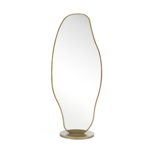 Modrest Esteem Modern Antique Brass Freestanding Mirror Model VGFA-SA549