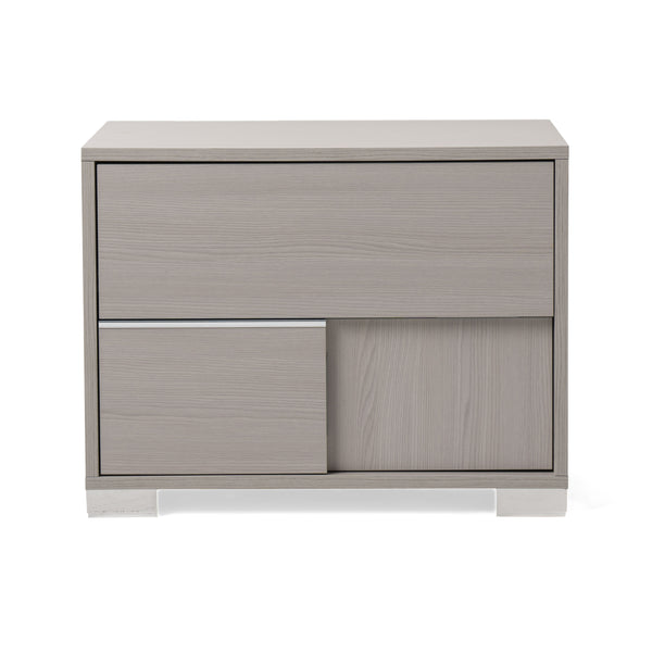 Modrest Ethan Italian Modern Grey Nightstand Model VGACETHAN-NS