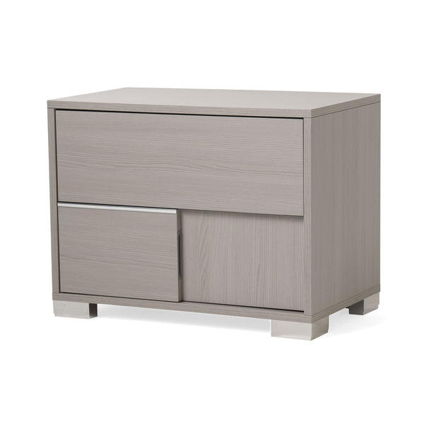 Modrest Ethan Italian Modern Grey Nightstand Model VGACETHAN-NS