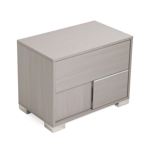 Modrest Ethan Italian Modern Grey Nightstand Model VGACETHAN-NS