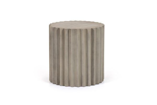 Modrest Evadale Modern Grey Concrete End Table Model VGGR-685156-GRY