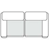 Divani Casa Everest Modern Brown Leather Modular Sectional Sofa 2 Piece Sectional Model VGOD-ZW-23118-MOD-2-Piece Sectional