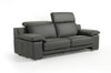 Lamod Italia Evergreen Modern Black Italian Leather Sofa Set Model VGNTEVERGREEN-BLK